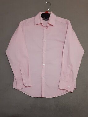 Van Heusen Boys Size 8 S/P  Light Pink Long Sleeve Dress Shirt